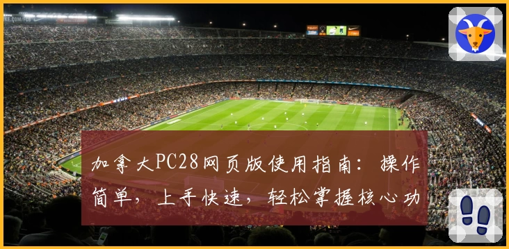 加拿大PC28网页版使用指南：操作简单，上手快速，轻松掌握核心功能与使用技巧